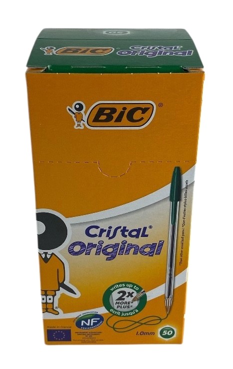 bic cristal par 50 vert