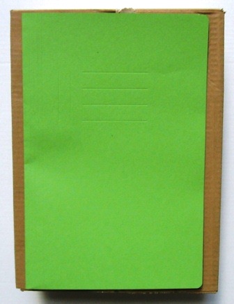 x50 fardes a rabat folio en carton vert