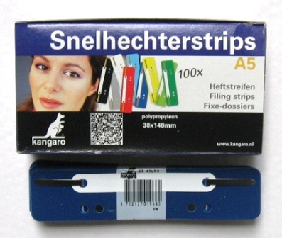 x100 snelhechterstrips 38x148mm donkerblauw