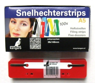 x100 snelhechterstrips 38x148mm rood