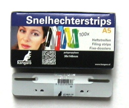 x100 snelhechterstrips 38x148mm grijs