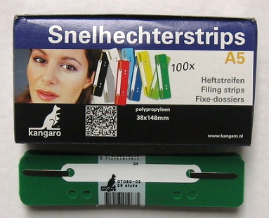 x100 snelhechterstrips 38x148mm donkergroen