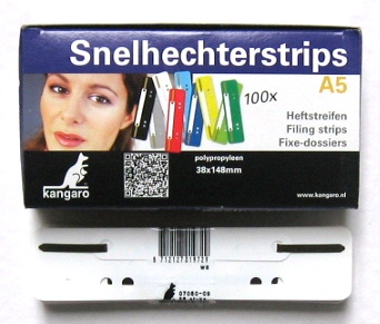 x100 snelhechterstrips 38x148mm wit