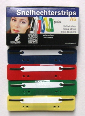 x100 snelhechterstrips 38x148mm assorti