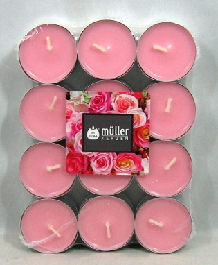 bougies chauffe-plat odeur x24 muller 4h rose