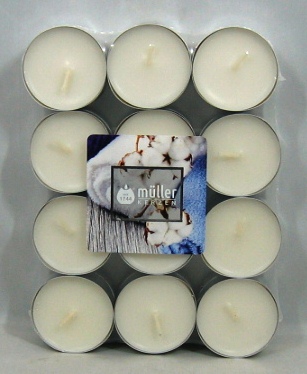 bougies chauffe-plat odeur x24 muller 4h cotton