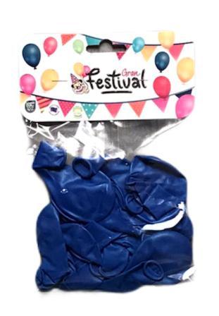 x20 ballons 25cm blauw