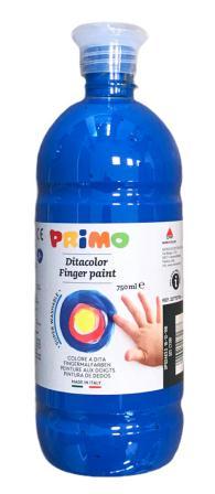 peinture au doigt 750ml primo cyan