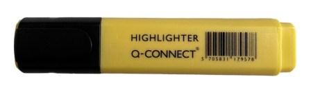 markeerstift q-connect pastel geel