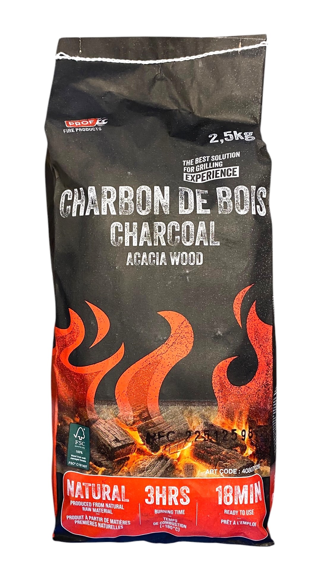 zak houtskool prof 2.5kg