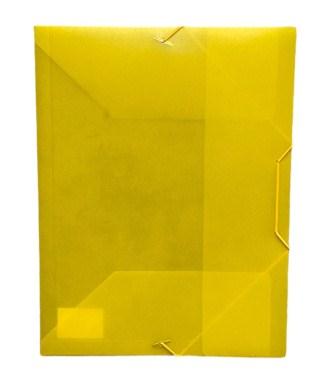 farde elasto plastique transpa jaune