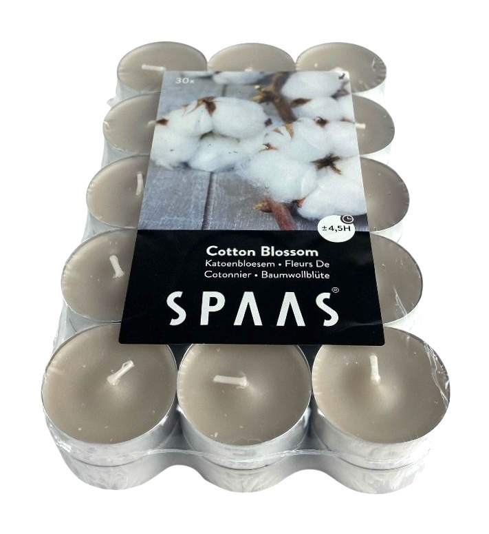x30 bougies chauffe-plats spaas fleurs d cotonnier