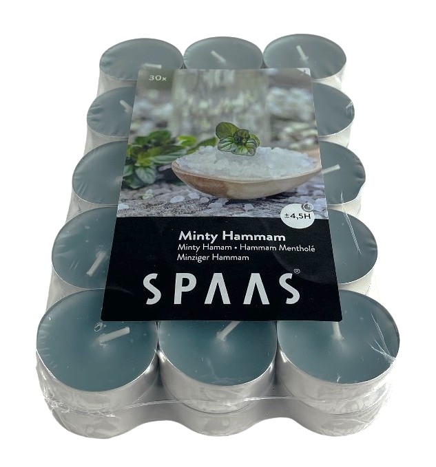 x30 bougies chauffe-plats spaas hammam menthole