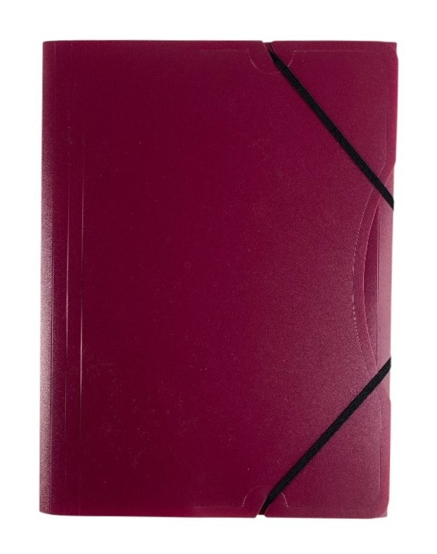 farde elasto a4 pp bordeaux promo