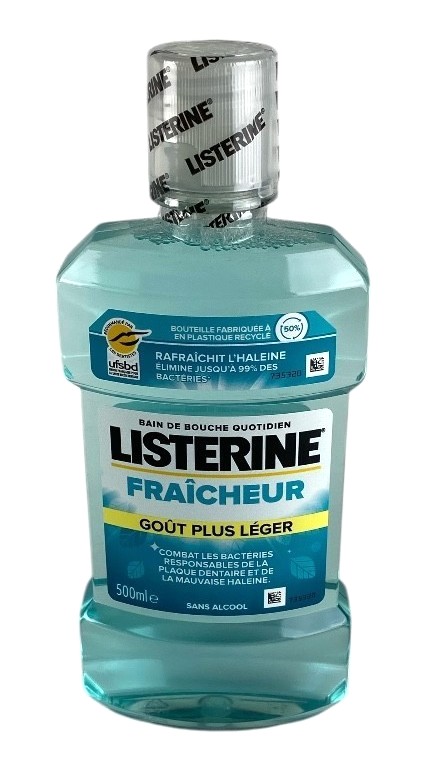 listerine mondwater 500ml fraicheur gout pl leger