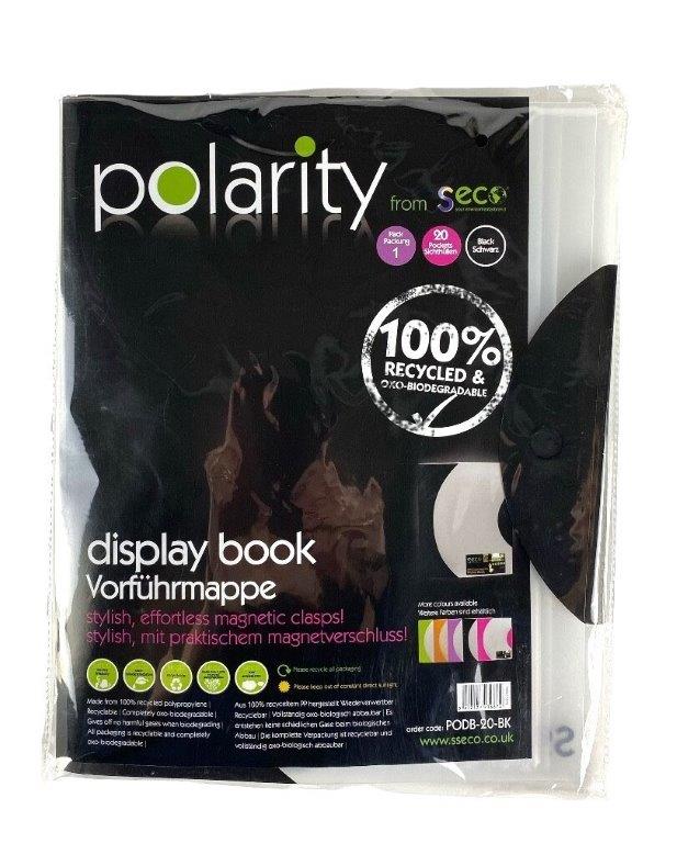 reliure 20 pochets polarity promo noir