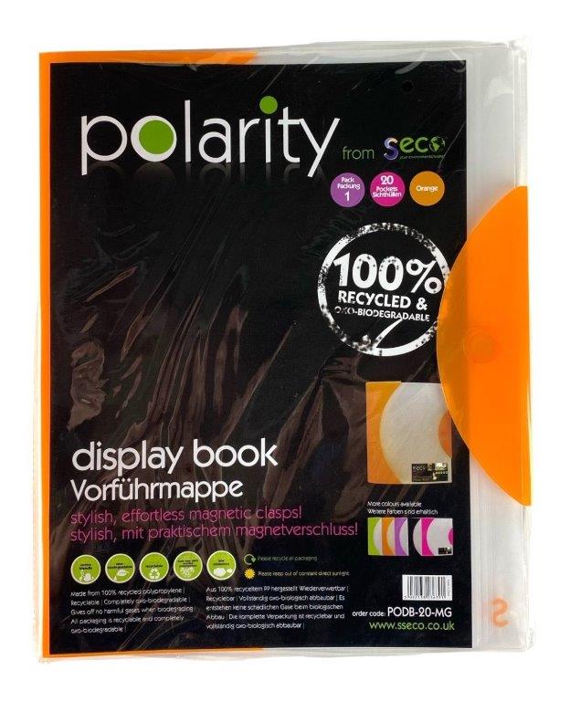 presentatiealbum 20 pochets polarity promo oranje