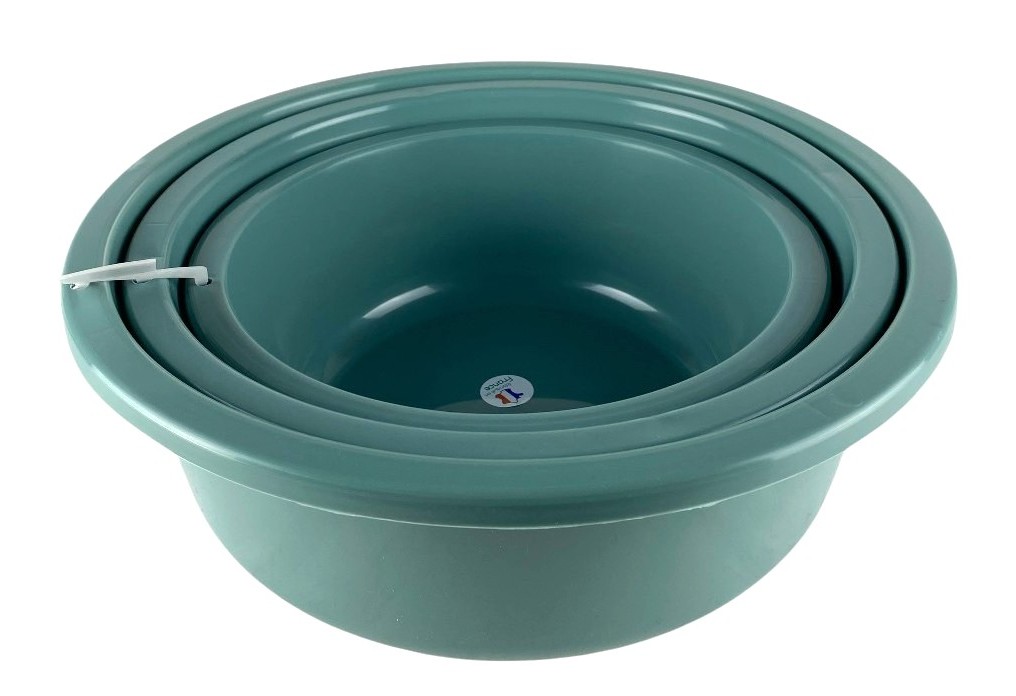 s-3 cuvettes ronde vert eucalyptus