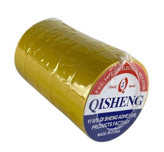 ruban isolant 5 rouleaux 19mm jaune