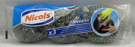 x3 eponge metallique nicols