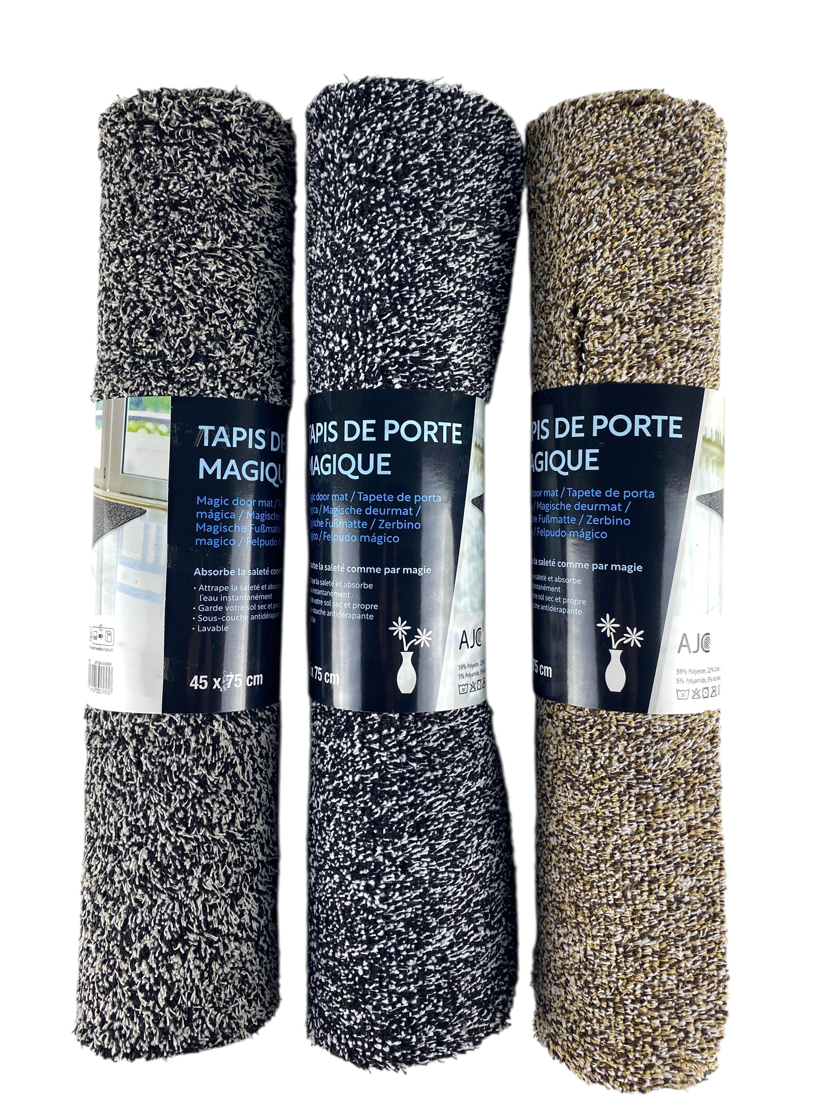 tapis de porte magique 45x75cm ass