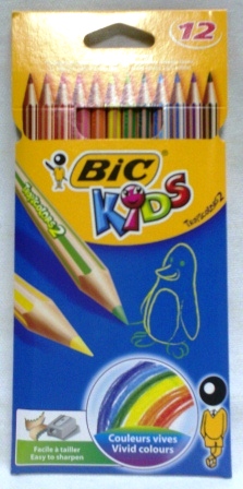 bic 12 crayons tropicolor kids