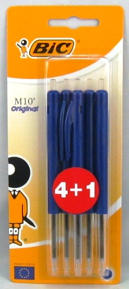 bic clic 4+1 bleu blister