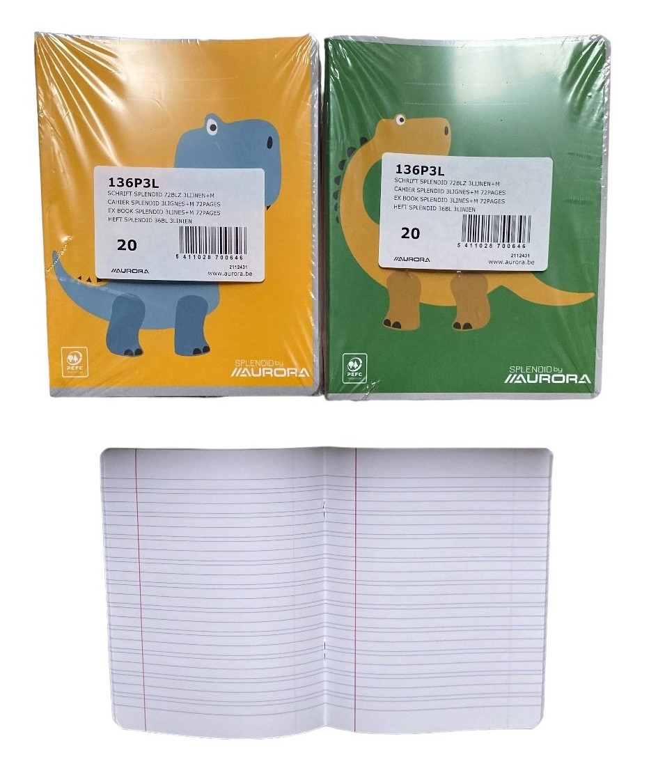 cahier a5 36pag 3-lignes
