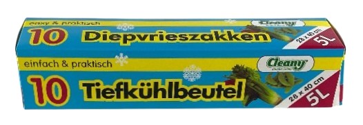10 diepvrieszak 28x40cm 5l 20 mu