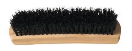 schoenborstel 17cm hout zwart