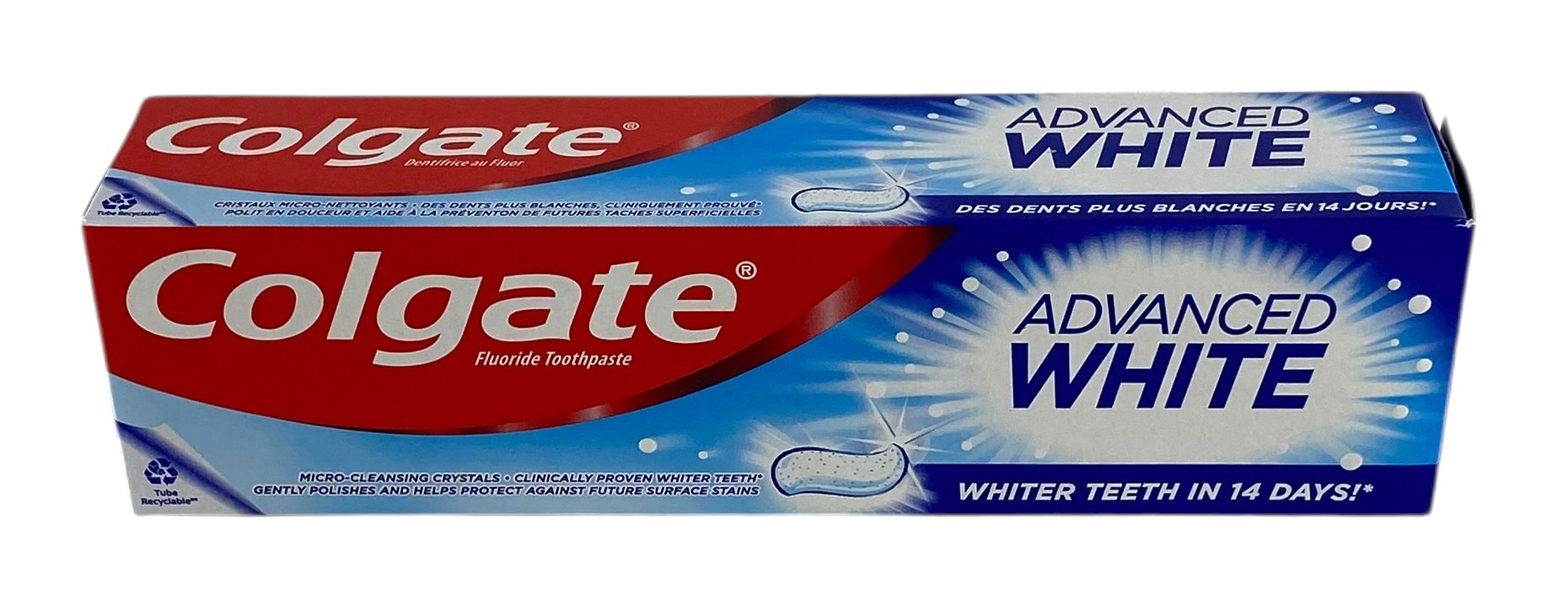 colgate 100ml tandpasta advanced white + et