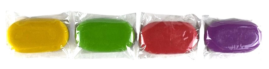 gomme oval couleur ass.