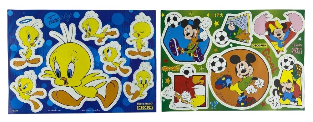 stickers decofun team mickey-tweety