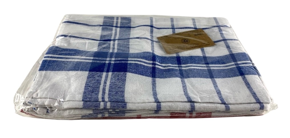 s-5 keukenhanddoeken 50x70 80gr rood-blauw stockverkoop keukenhanddoeken