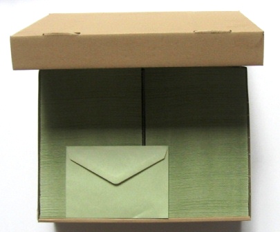 1000 tombola-enveloppen groen 114x162mm