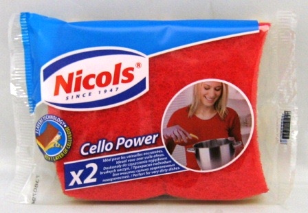 eponge vegetale cello power x2 nicols