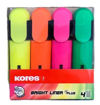 kores s-4 marqueurs bright liner