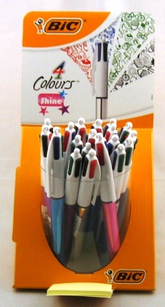 bic 4 couleurs metallic shine
