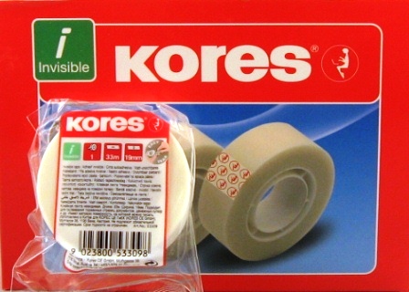 kores adhesif invisible 33mx19mm