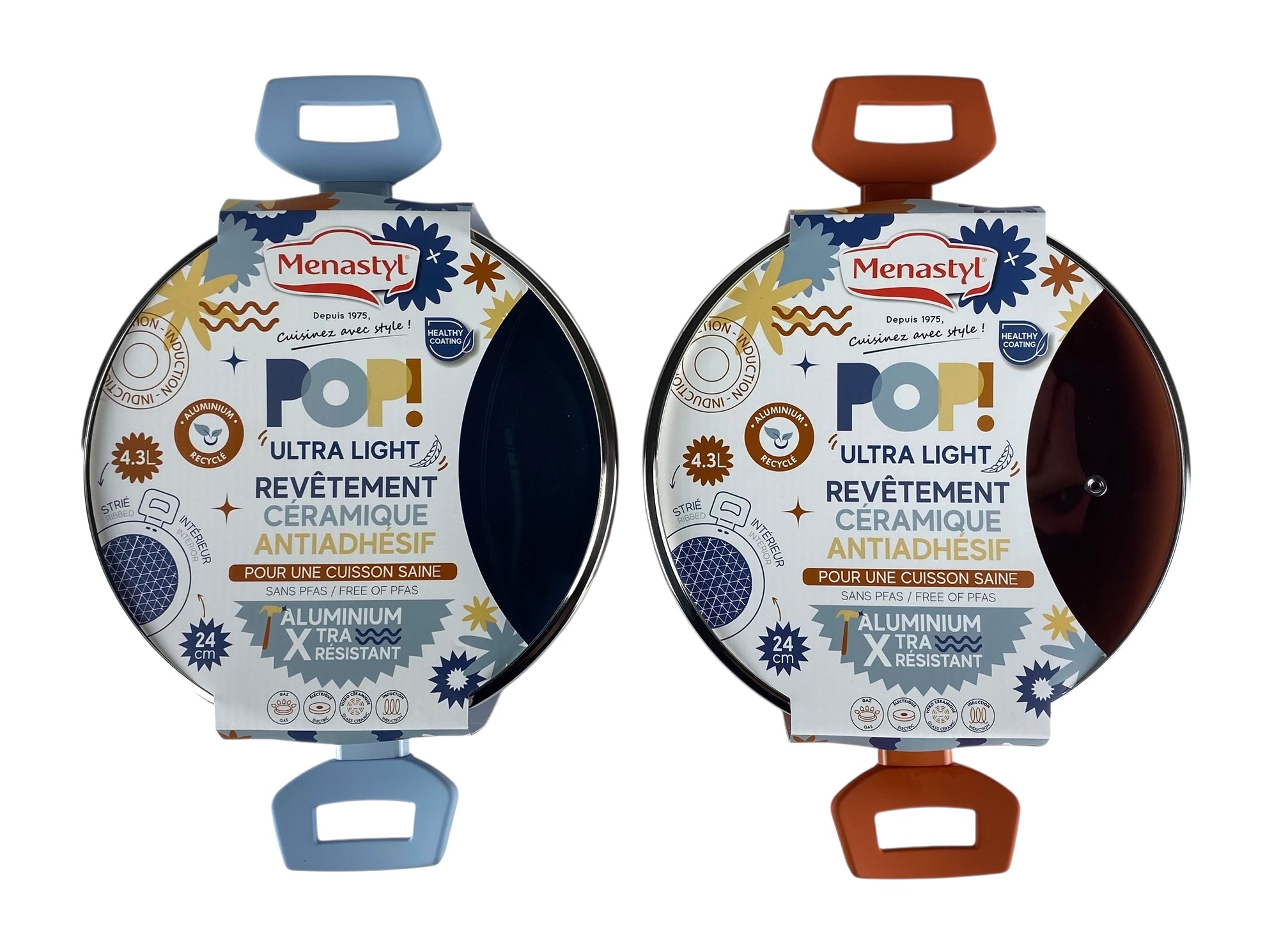 kookpot inox m-deksel 24cm stockverkoop potten/pannen/ovenschotels